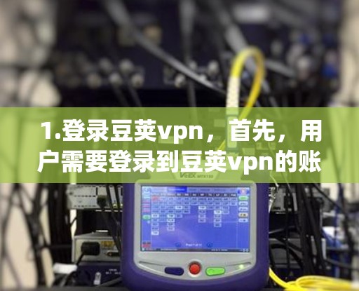 1.登录豆荚vpn，首先，用户需要登录到豆荚vpn的账户
