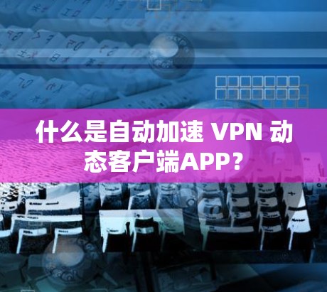 什么是自动加速 VPN 动态客户端APP？