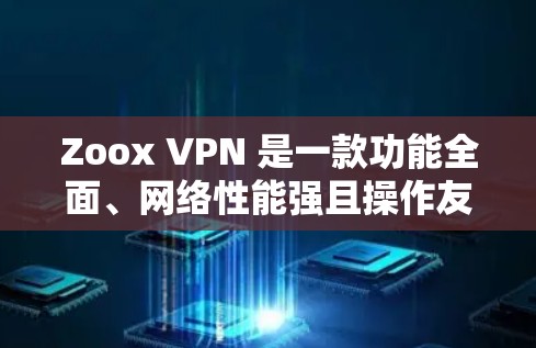 Zoox VPN 是一款功能全面、网络性能强且操作友好的 VPN 服务，综合来看，它在多个方面都表现优秀，能够满足不同用户的需求。以下是对 Zoox VPN 的综合评价和功能分析