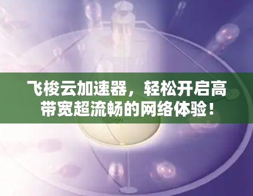飞梭云加速器，轻松开启高带宽超流畅的网络体验！